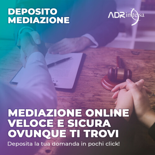 Deposito mediazione on line in pochi semplici click!